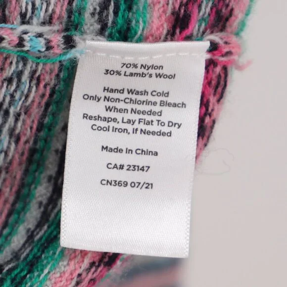 TALBOTS Fair Isle Lambswool Blend Crewneck Sweater Size L - Picture 7 of 8